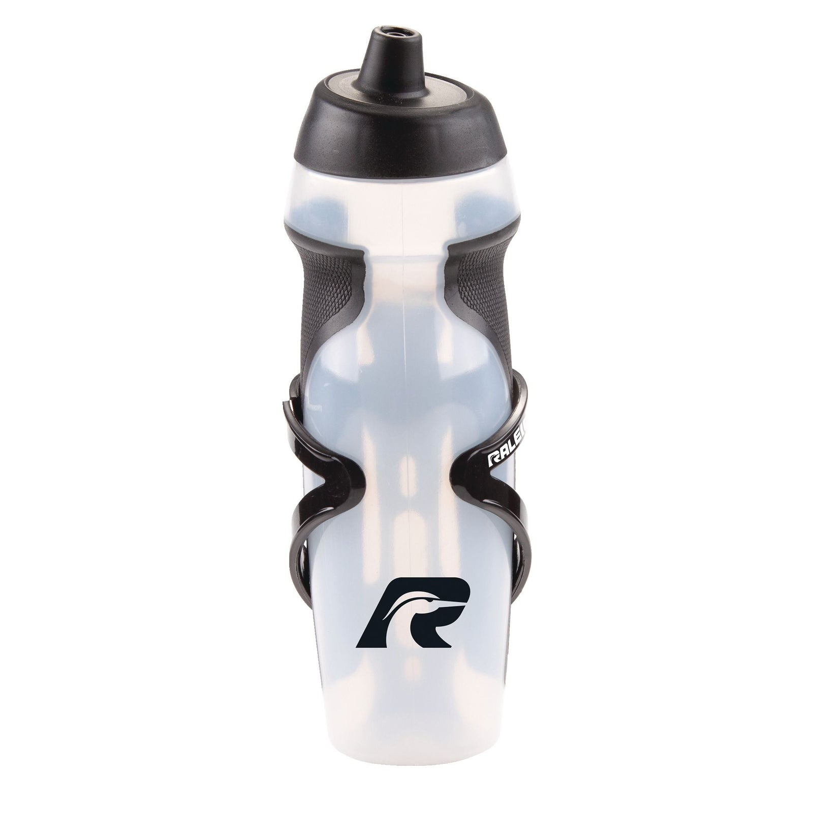 Easy-Squeeze Bike Water Bottle withCage/Holder, Transculent, 20.2-oz O2L5 - product image 1