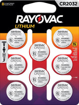 CR2032 Lithium Coin Batteries, 8-ct H4T2 - product image 1