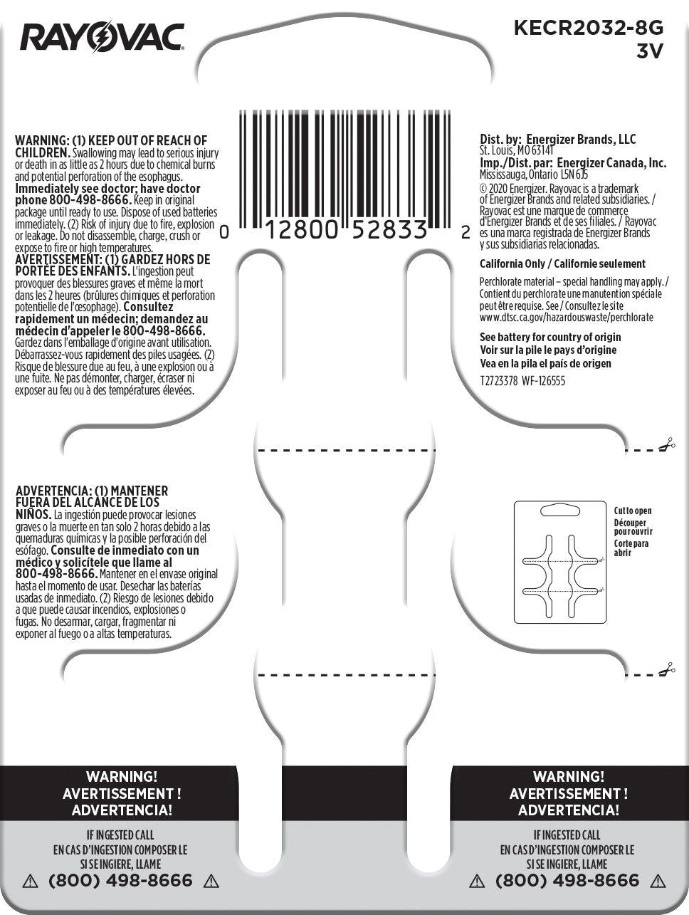 CR2032 Lithium Coin Batteries, 8-ct H4T2 - product image 2