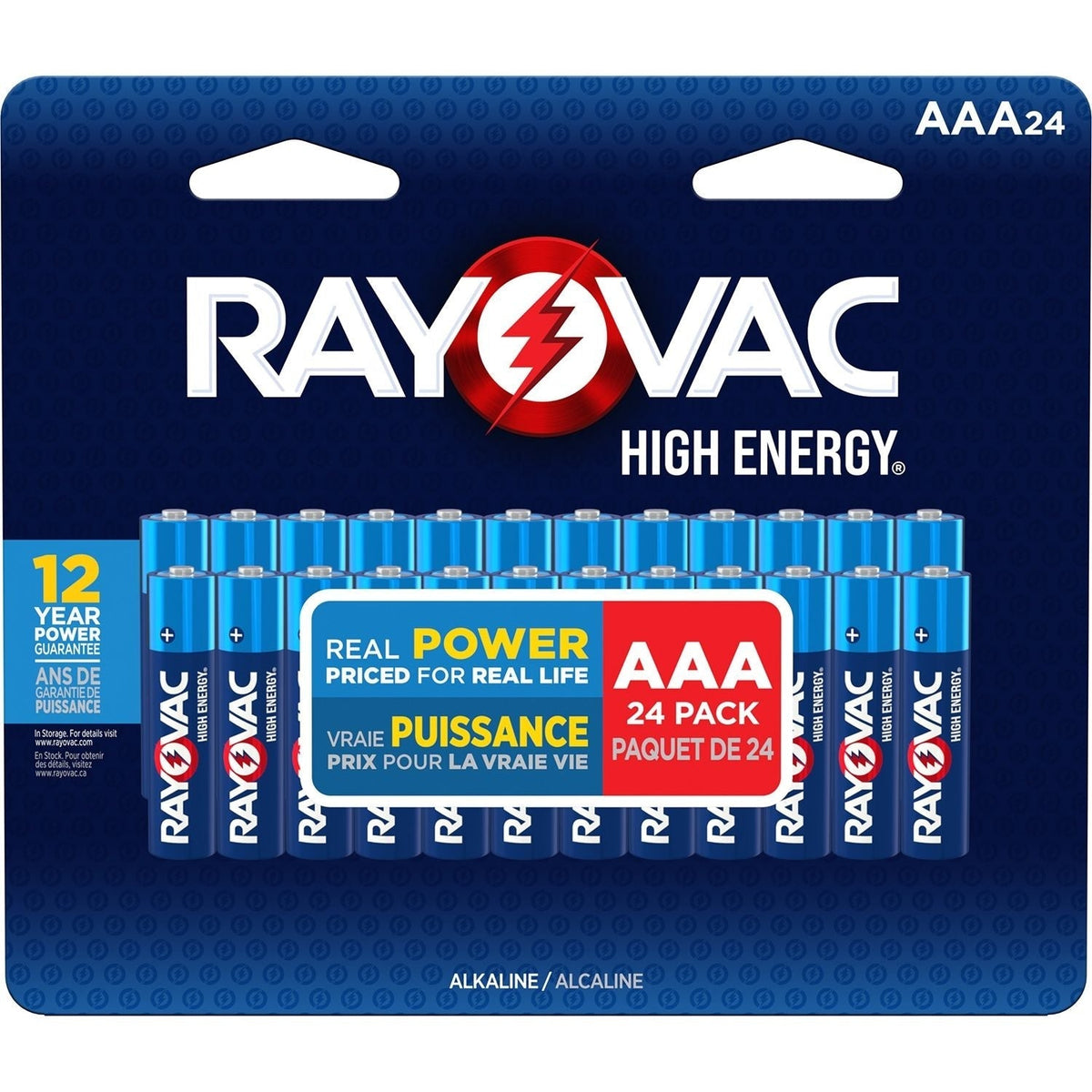 HIGH ENERGY AAA Alkaline Batteries, Long Lasting, All Purpose, 24-Pk U0X7 - product image 1