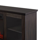 Flame Benjamin Landscape Electric Fireplace TV Stand, 81-in, 1500W, Includes Remote Control, Weathered Wood L0Q9 - product image 3