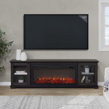 Flame Benjamin Landscape Electric Fireplace TV Stand, 81-in, 1500W, Includes Remote Control, Weathered Wood L0Q9 - product image 5
