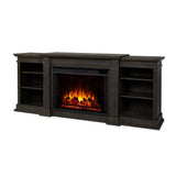 Flame Eliot Grand Entertainment VividFlame Electric Fireplace TV Stand, 1500W, Includes Remote Control & Firebox, Antique Grey S9Q4 - product image 1