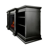 Flame Fresno Media Indoor Electric Fireplace TV Stand, 72-in, 1500W, Black K6Q2 - product image 2