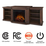Flame Valmont Media Indoor Electric Fireplace TV Stand, 74-in, 1500W, Includes Remote Control & Firebox, Chestnut Oak U1S4 - product image 8