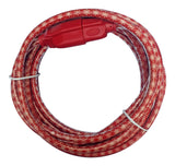 16/3 Outdoor Snowflake Extension Cord with Grounded Outlet, Red/White, 7.5-m E0V7 - product image 1