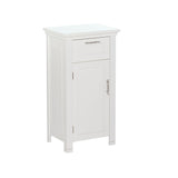 Home Somerset Single Door Bathroom & Laundry Storage Cabinet with Drawer & Adjustable Shelf, White X8X0 - product image 1