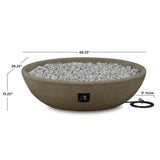Oval Concrete Propane Fire Pit in Glacier Gray, 48-in G8H3 - product image 3