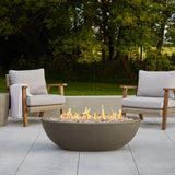 Oval Concrete Propane Fire Pit in Glacier Gray, 48-in G8H3 - product image 4