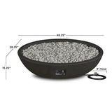 Oval Concrete Propane Fire Pit in Shale, 48-in R3Q1 - product image 8