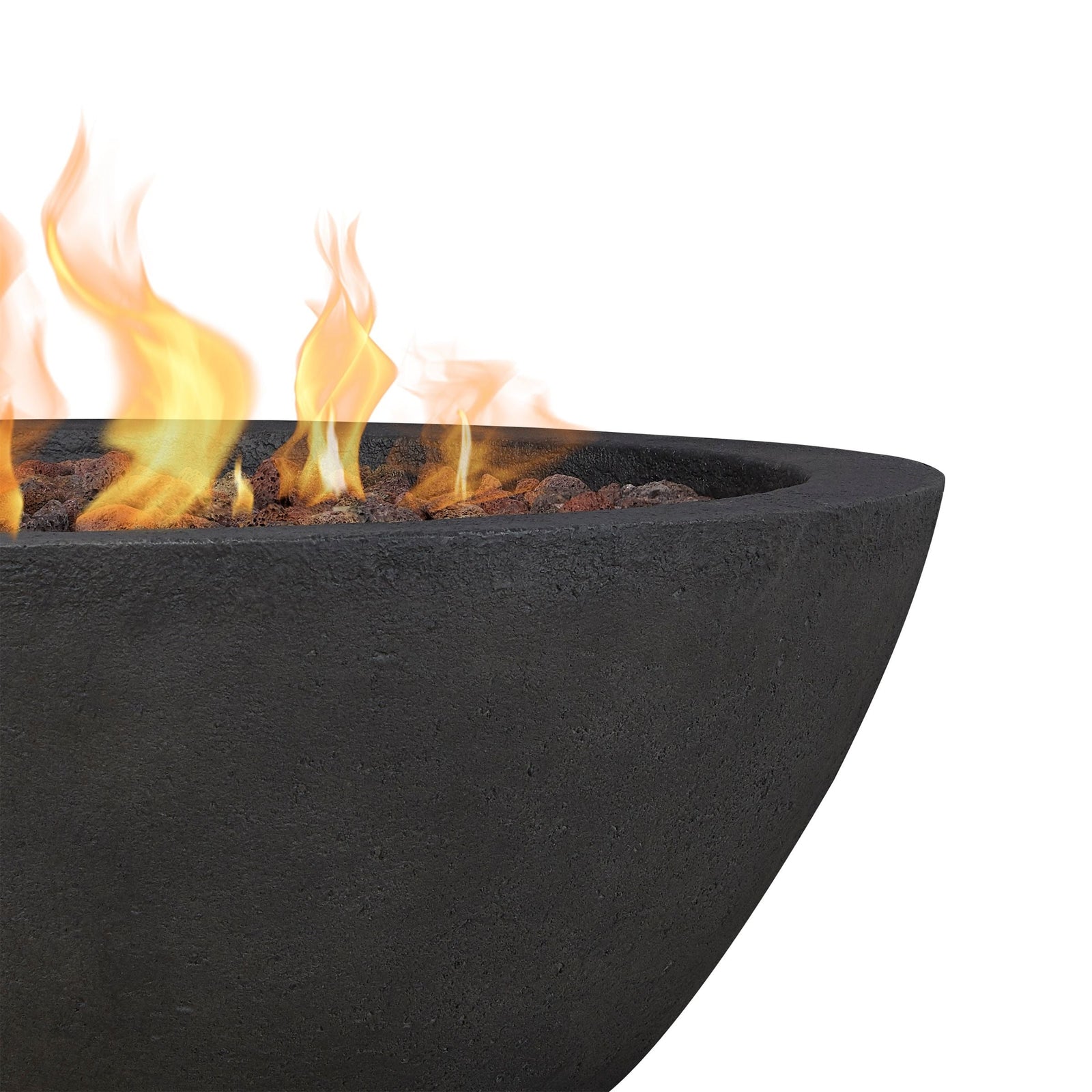Round Concrete Gas Fire Pit in Shale, 36-in P0L6 - product image 4