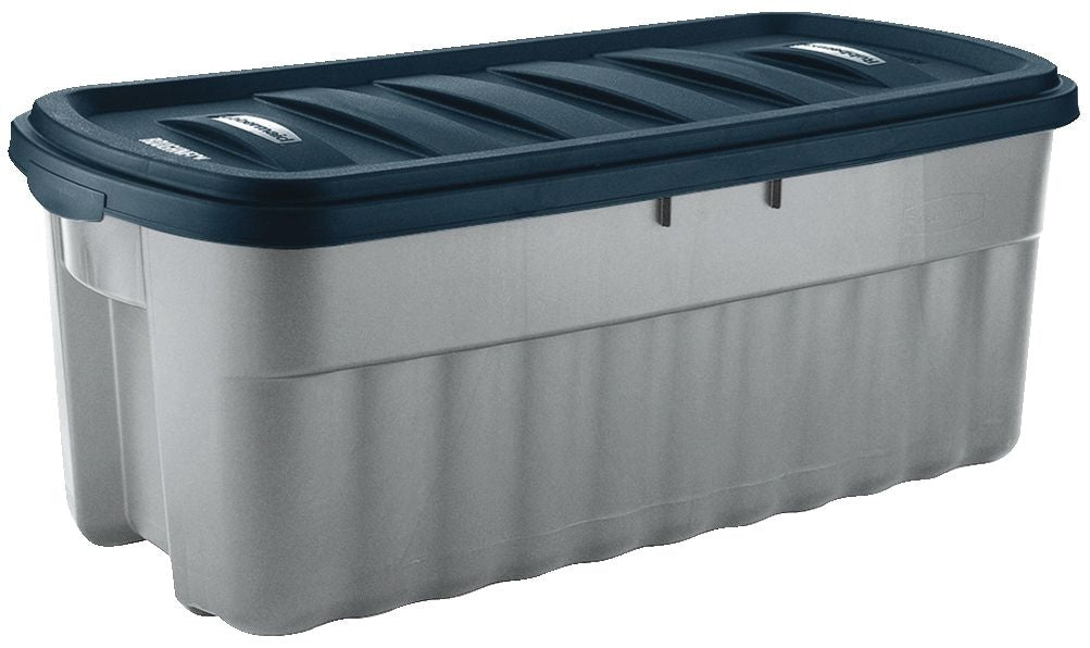 Roughneck Jumbo Storage Box with Lid, 189-L, Grey/Blue N4C2 - product image 1
