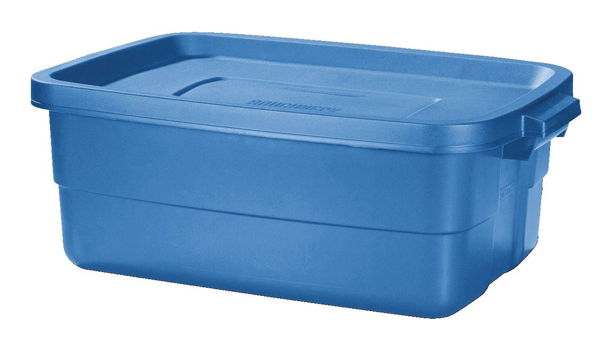 Roughneck Stackable Storage Box with Lid, 38-L, Blue E7Q6 - product image 1