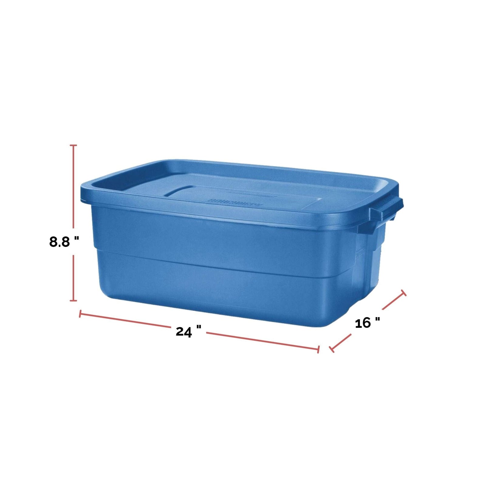 Roughneck Stackable Storage Box with Lid, 38-L, Blue E7Q6 - product image 2