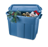 Roughneck Stackable Storage Box with Lid, 68-L, Blue J7R0 - product image 4