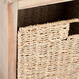 Lonan Wicker Storage Bench, Grey Wash/White, 16.1-in x 47-in x 19.9-in N1H7 - product image 5