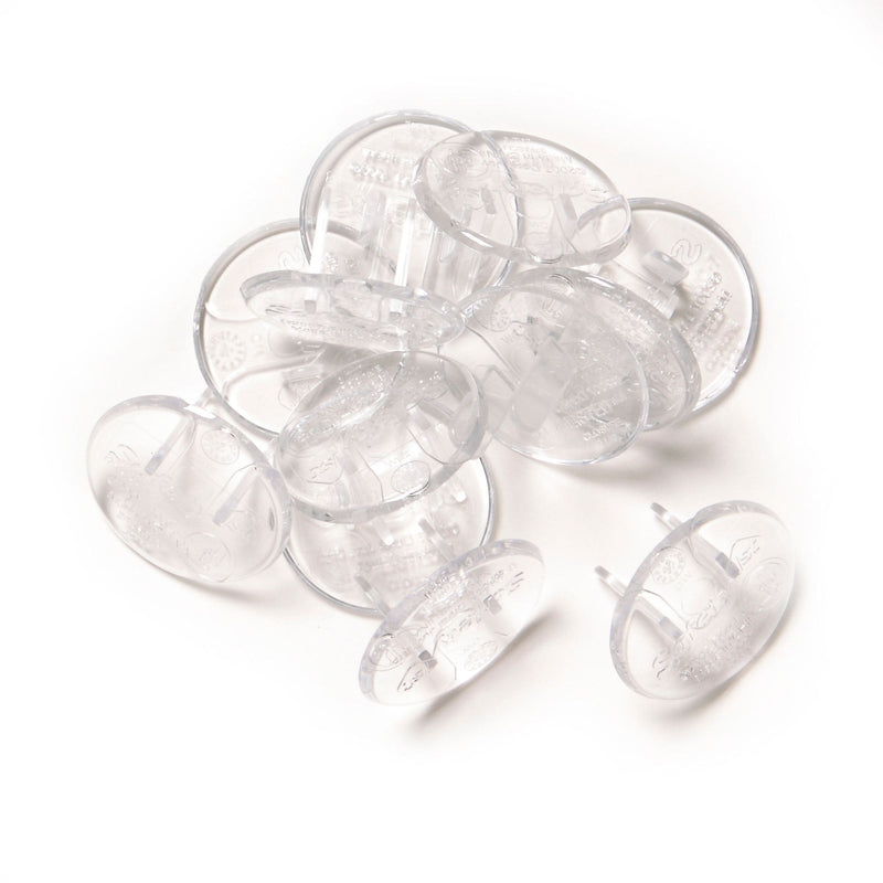 Clear Power Outlet Covers, 12-pk H1Q7