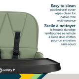 Lily Compact Foldable Mineral Green High Chair W9Z5 - product image 1