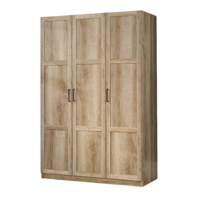 3 Door Wardrobe, Shaker Oak F8R3