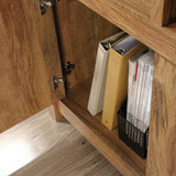Cannery Bridge 3-Door Bookcase/Bookshelf Storage Cabinet, Sindoori Mango Finish X7A6 - product image 3
