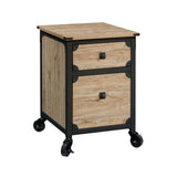 Steel Pedestal River File Cabinet with Drawers, Milled Mesquite G8K0 - product image 1