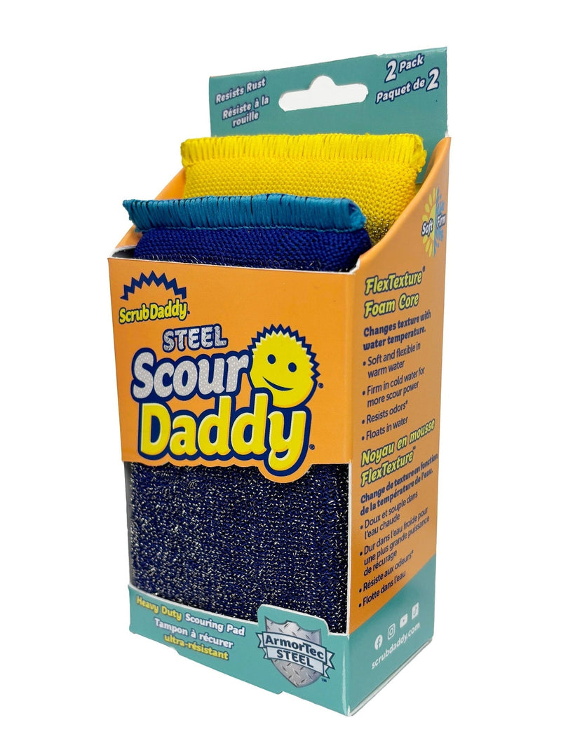 Scour Daddy Multi-Surface Steel Scouring Pads, 2-pk P8Y1
