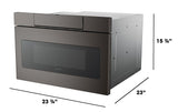 Black Stainless Steel Microwave Drawer Oven, 24-in N9B7 - product image 7