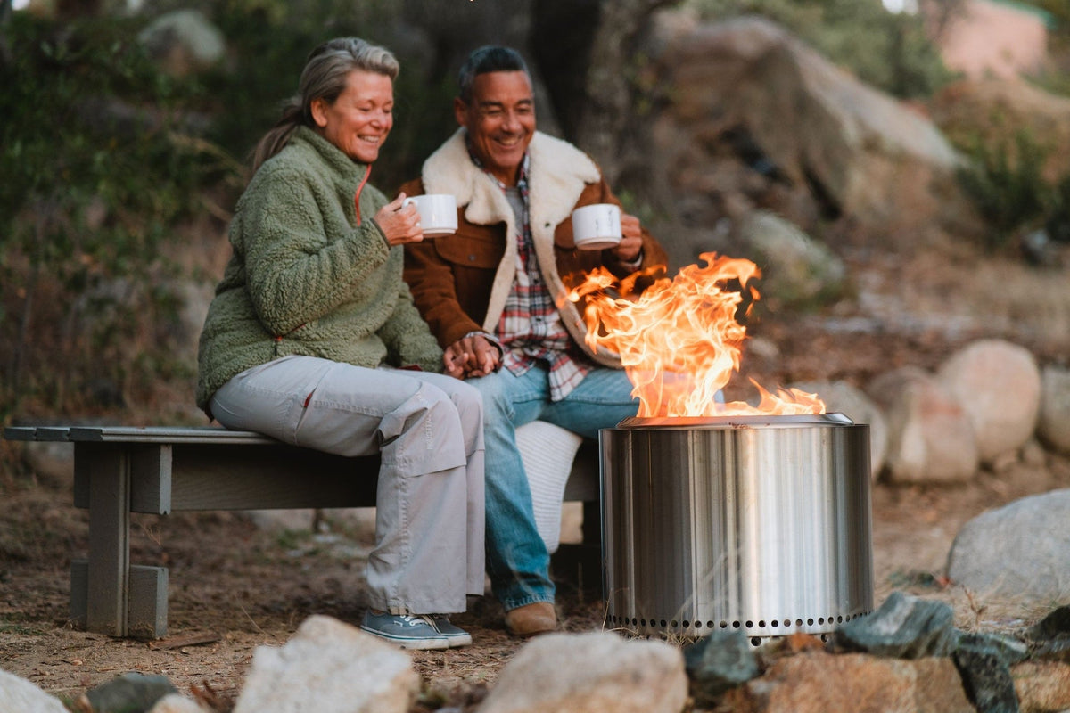 Stove Stainless Steel Smokeless Bonfire Fire Pit with Removable Ash Pan, 19.5 x 14-in A1P1 - product image 6