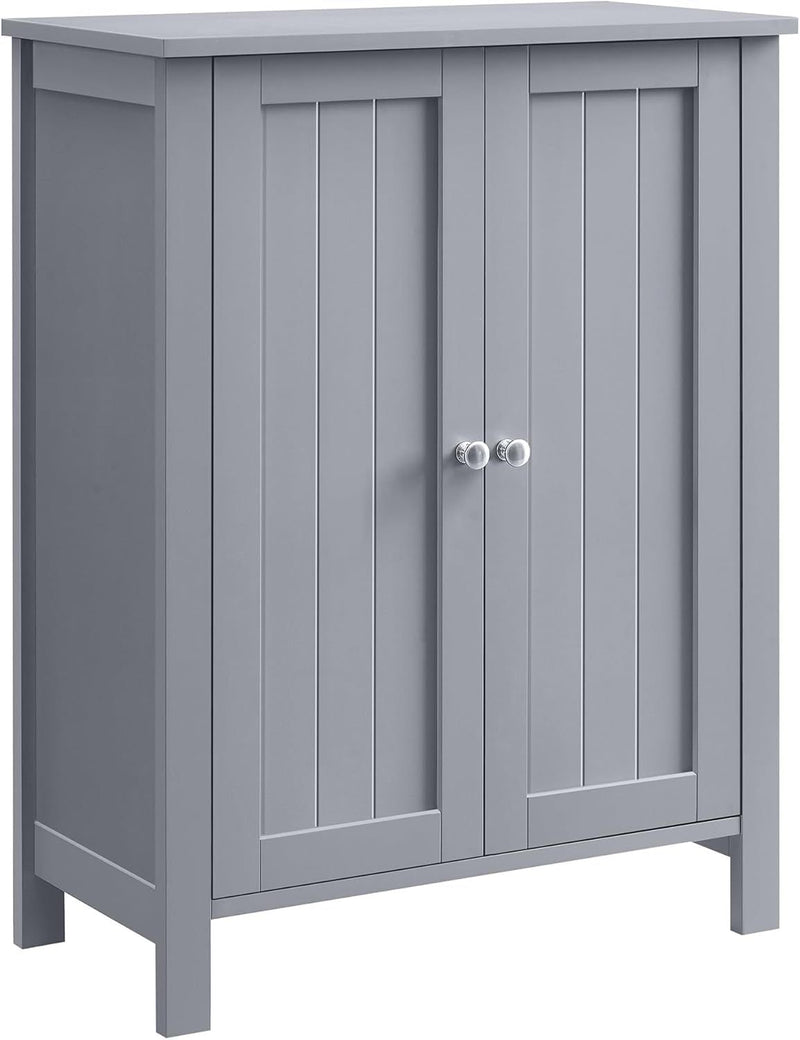Home 2-Door Dove Grey Storage Cabinet with 2 Adjustable Shelves R0N1