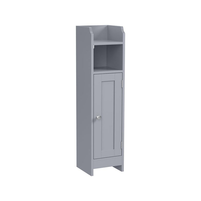 Home 6-Tier Dove Grey Cabinet with 5 Adjustable Shelves O3S6
