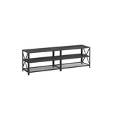 Home 70-in 3-Tier Industrial Black TV Stand A0G3 - product image 1