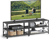 Home 70-in 3-Tier Industrial Black TV Stand A0G3 - product image 3