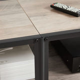 Home 70-in 3-Tier Industrial Greige/Black TV Stand E3H8 - product image 6