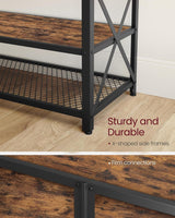 Home 70-in 3-Tier Industrial Rustic Brown TV Stand Z0V1 - product image 5