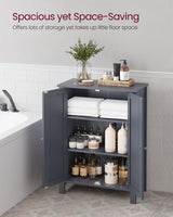 Home Dove Grey Floor Cabinet with 2 Adjustable Shelves R5J5 - product image 2