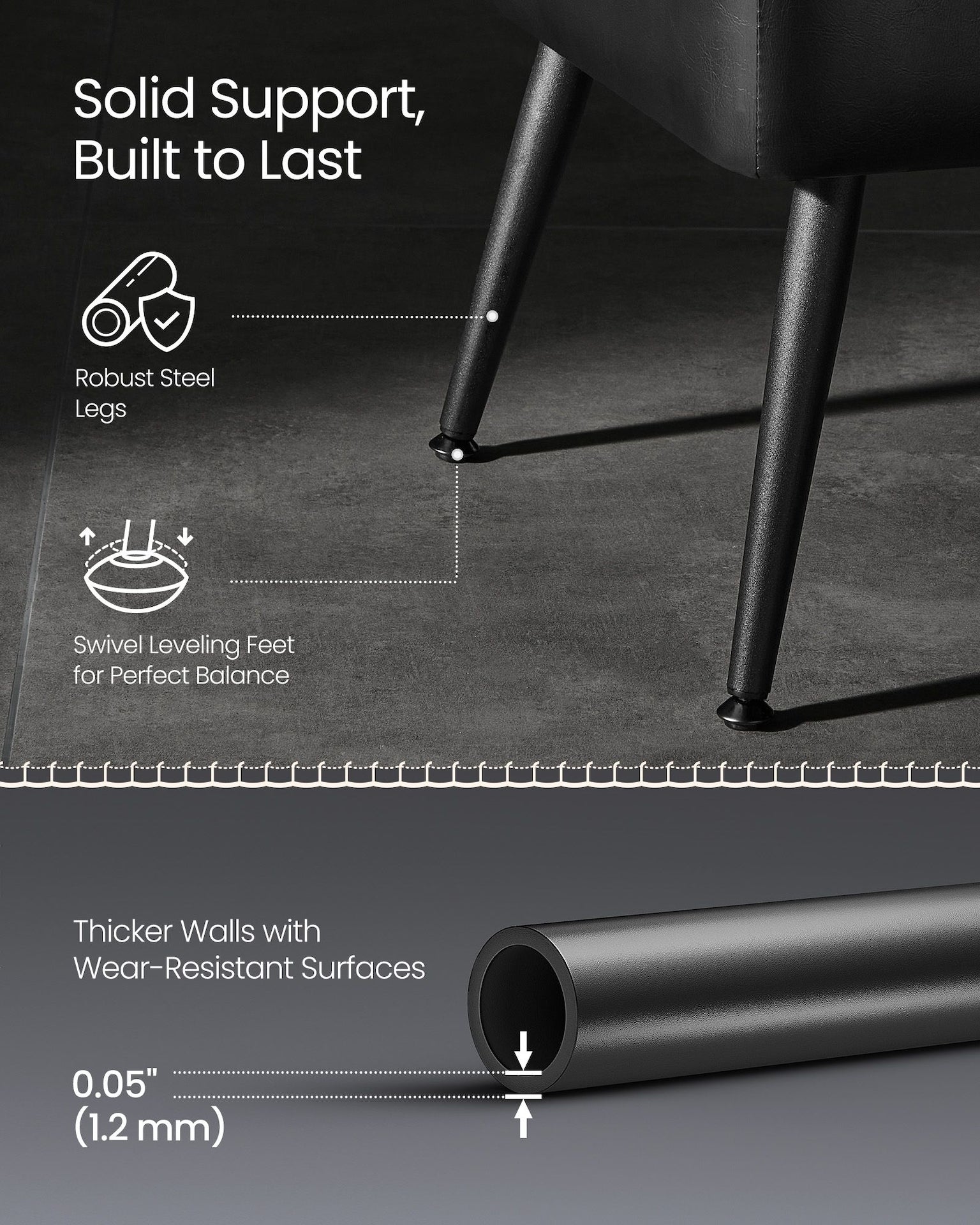 Home Mid-Century Ink Black Ottoman Storage Bench B5I0 - product image 7