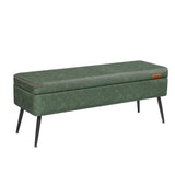 Home Modern Forest Green Ottoman Storage Bench X0N8 - product image 1