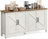 Home Rustic White/Honey Brown Buffet/Storage Cabinet P1B9 - product image 1
