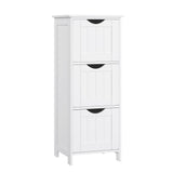 Home White Freestanding Cabinet with 3 Drawers A5L7 - product image 1