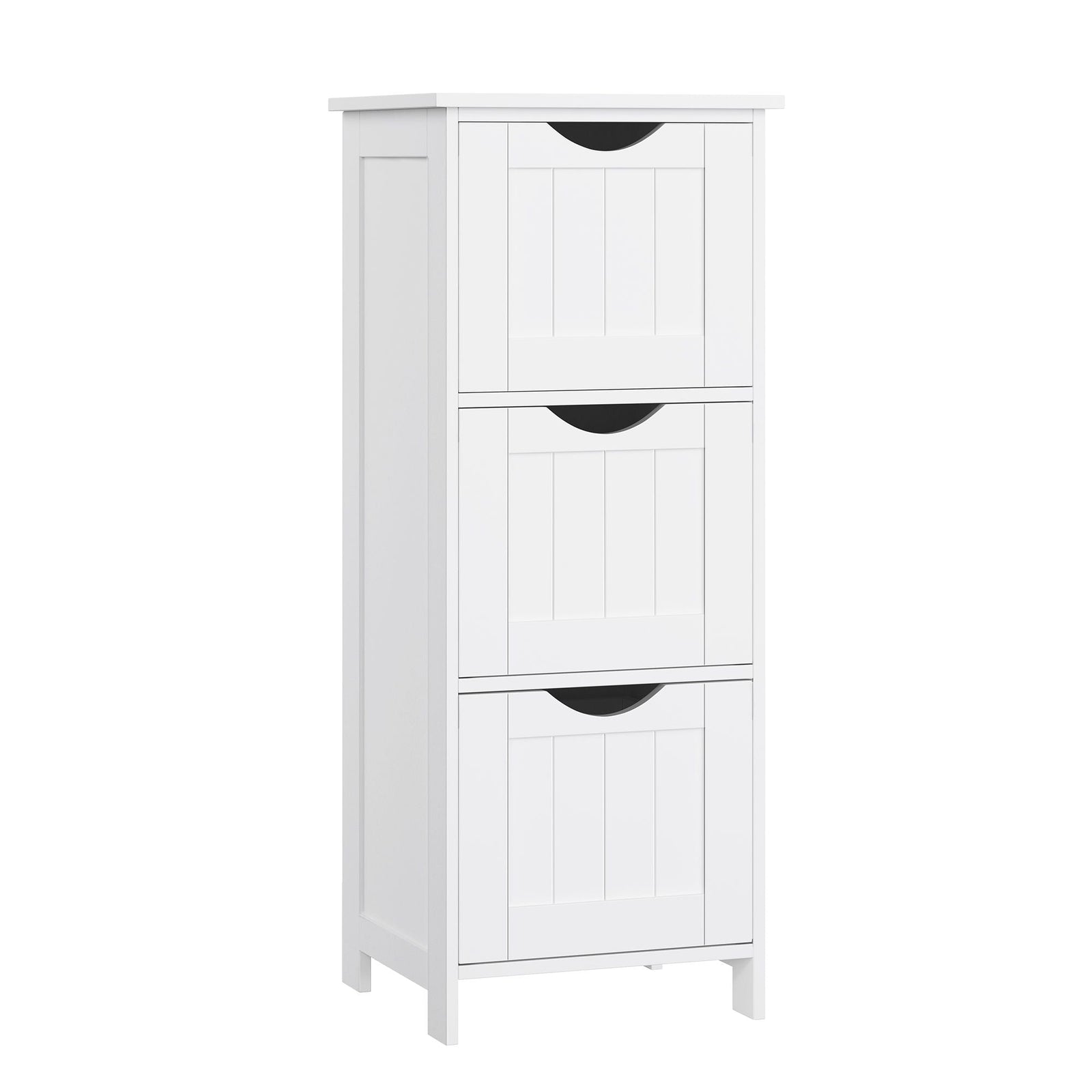 Home White Freestanding Cabinet with 3 Drawers A5L7 - product image 1