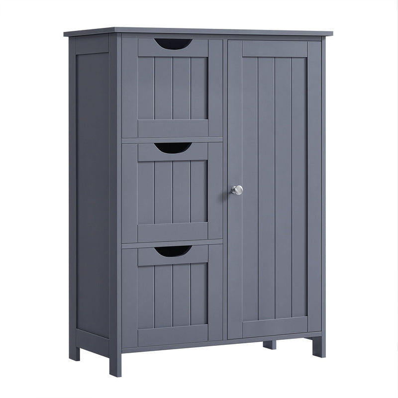 Home White Freestanding Cabinet with Drawers W9T3