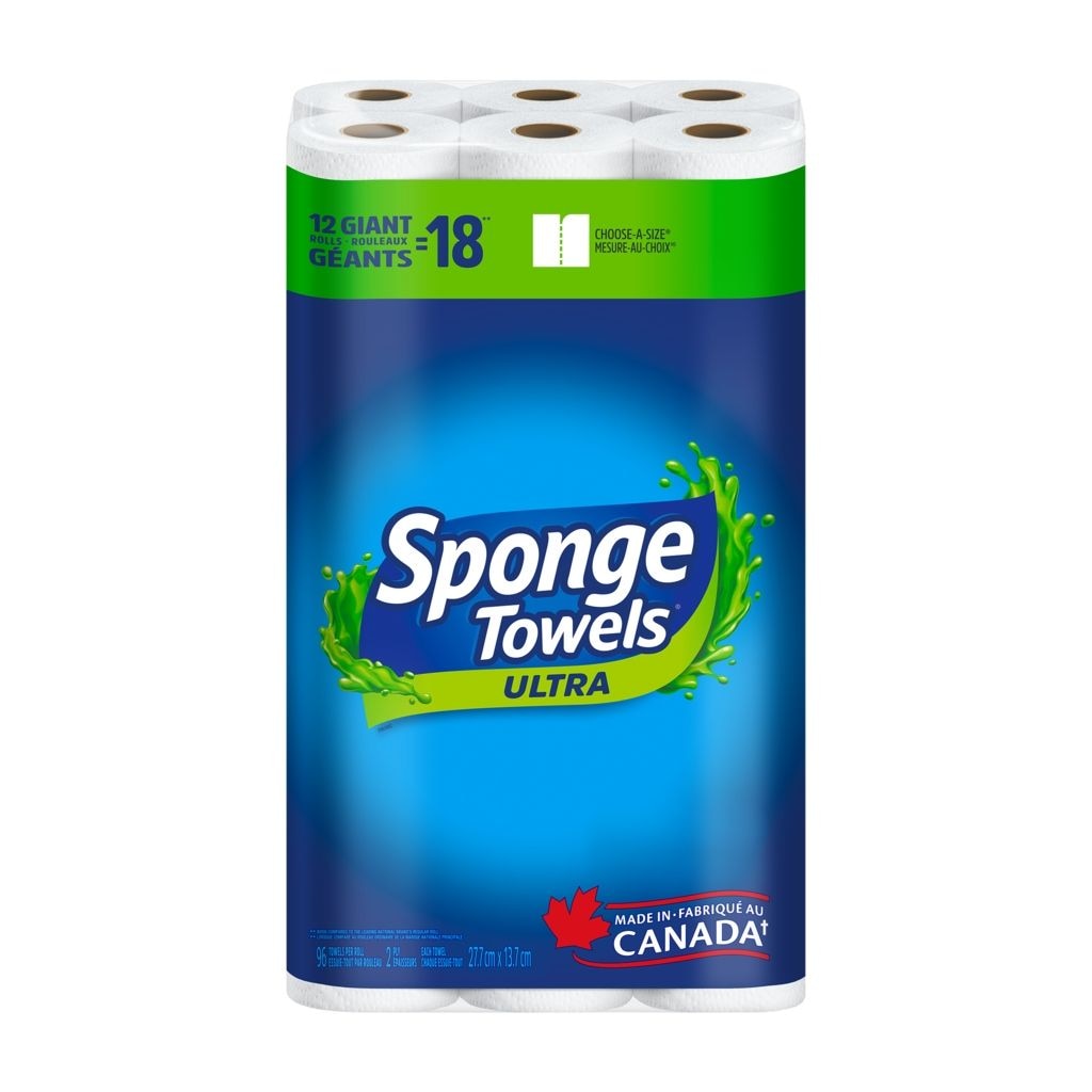 Ultra Choose-A-Size Giant Roll Paper Towels, 2-ply, 12-pk Y7A0 - product image 1