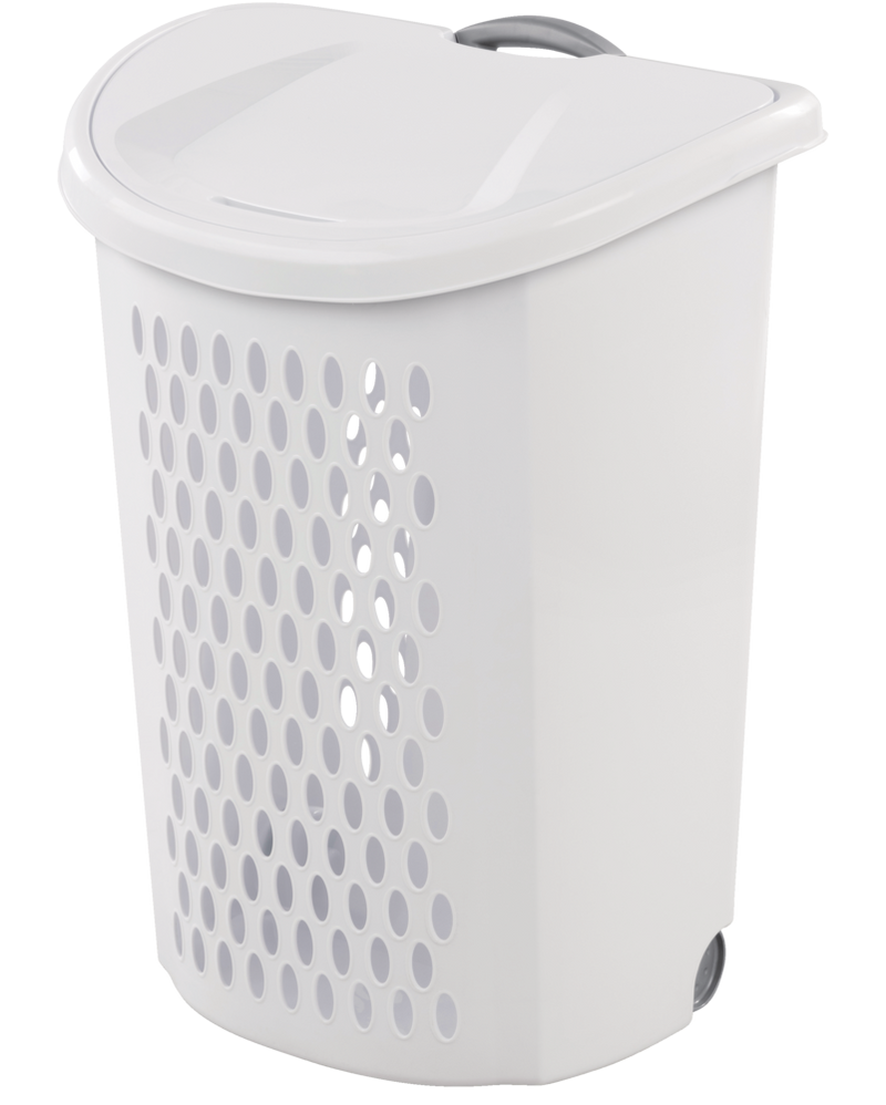 Bushel Ultra Laundry Hamper with Wheels, 20.1 L x 15.4 W x 26.75-in H A7U0