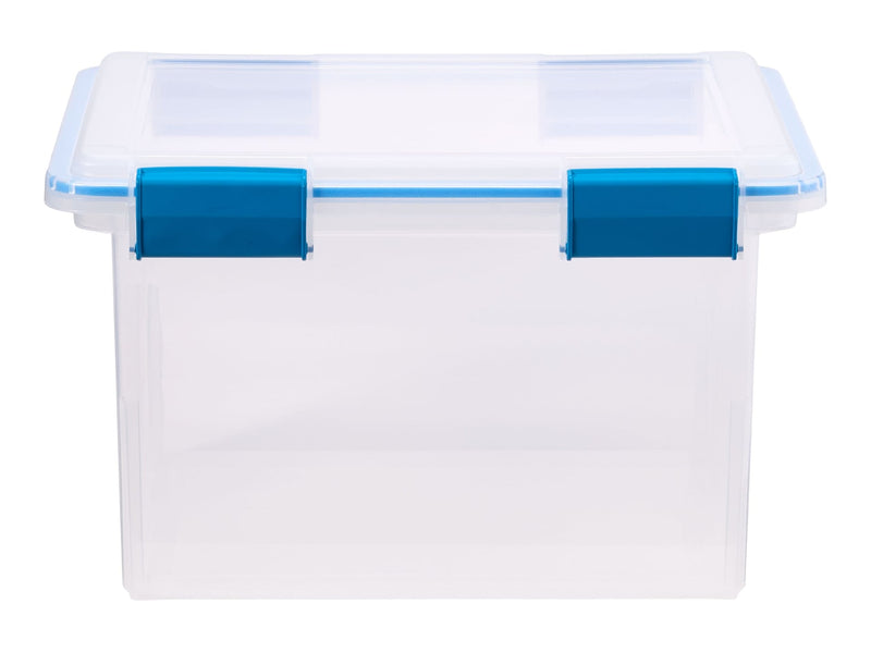Clear Storage Box with Gasketed Lid, 30-L O4A2