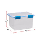 Clear Storage Box with Gasketed Lid, 30-L O4A2 - product image 4