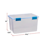 Clear Storage Box with Gasketed Lid, 51-L A4W7 - product image 4