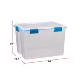 Clear Storage Box with Gasketed Lid, 76-L F0H2 - product image 4