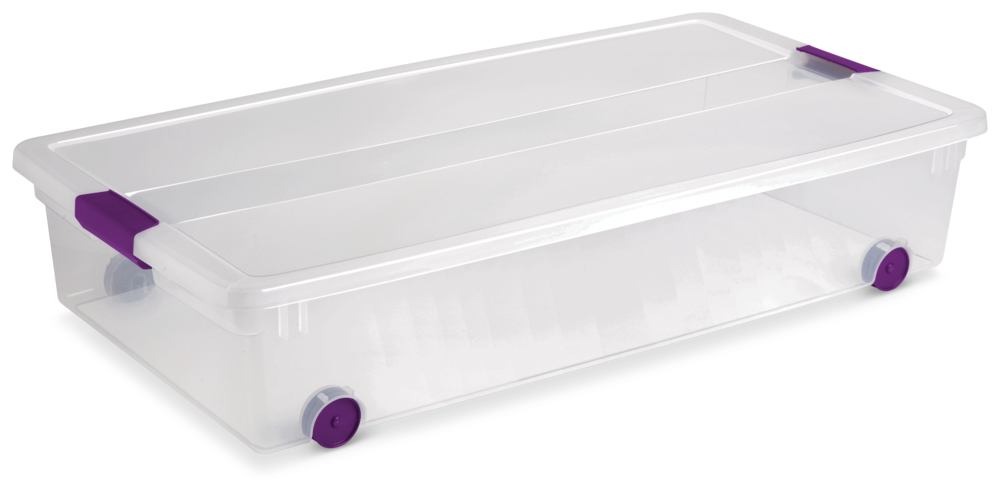 ClearView Latch Wheeled Underbed Storage Box, 57-L T9Z3 - product image 1