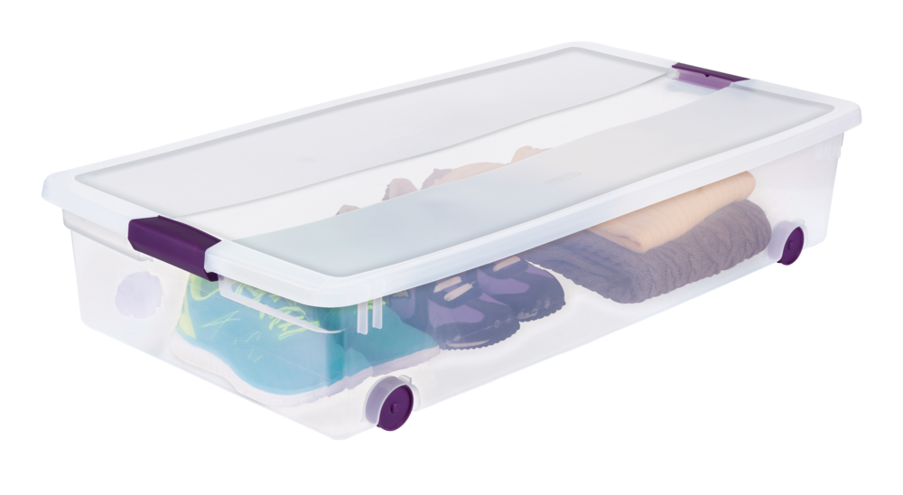 ClearView Latch Wheeled Underbed Storage Box, 57-L T9Z3 - product image 2