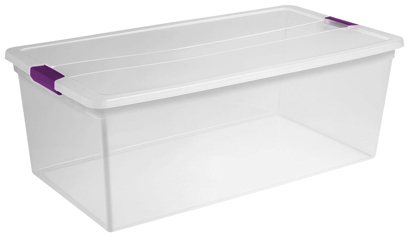 ClearView Storage Box with Latched Lid, 104-L E4A8